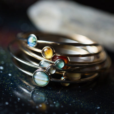  Solar System Stacked Bangle Set